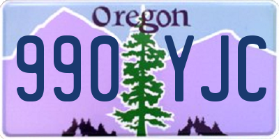 OR license plate 990YJC