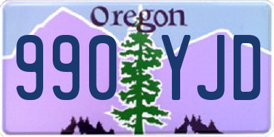 OR license plate 990YJD