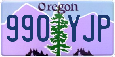 OR license plate 990YJP