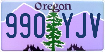 OR license plate 990YJV