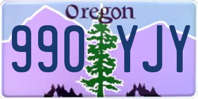 OR license plate 990YJY