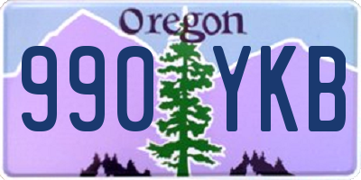 OR license plate 990YKB