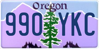 OR license plate 990YKC