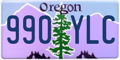 OR license plate 990YLC