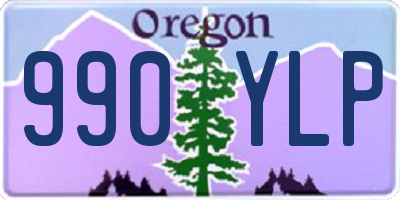 OR license plate 990YLP