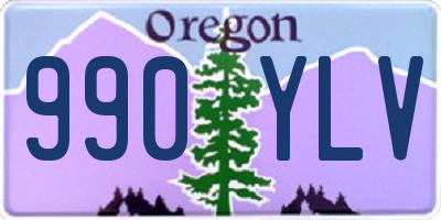 OR license plate 990YLV