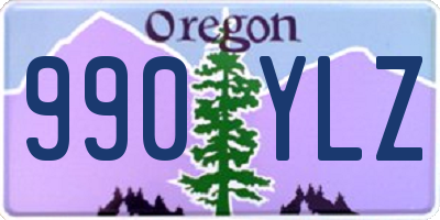 OR license plate 990YLZ