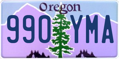 OR license plate 990YMA