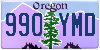 OR license plate 990YMD
