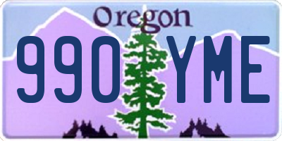 OR license plate 990YME