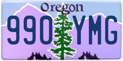 OR license plate 990YMG