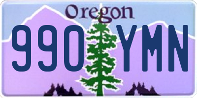 OR license plate 990YMN