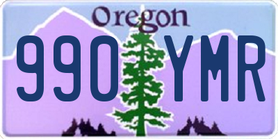 OR license plate 990YMR