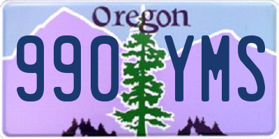 OR license plate 990YMS