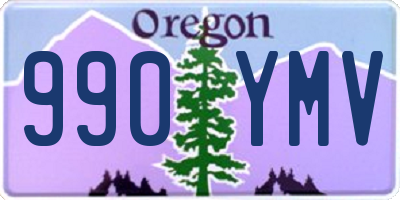 OR license plate 990YMV
