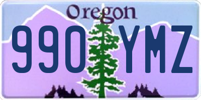 OR license plate 990YMZ