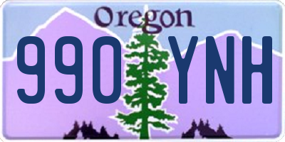 OR license plate 990YNH