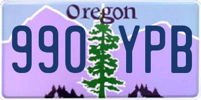 OR license plate 990YPB
