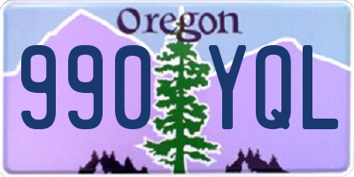 OR license plate 990YQL