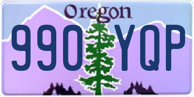 OR license plate 990YQP