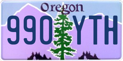 OR license plate 990YTH