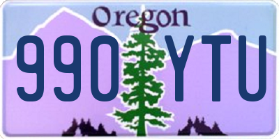 OR license plate 990YTU