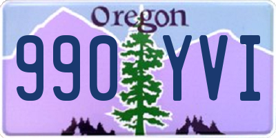 OR license plate 990YVI