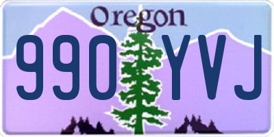 OR license plate 990YVJ