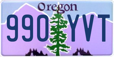 OR license plate 990YVT