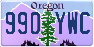 OR license plate 990YWC
