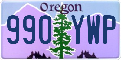 OR license plate 990YWP