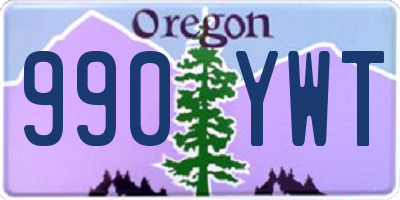 OR license plate 990YWT