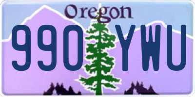 OR license plate 990YWU