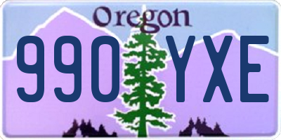 OR license plate 990YXE