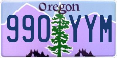 OR license plate 990YYM