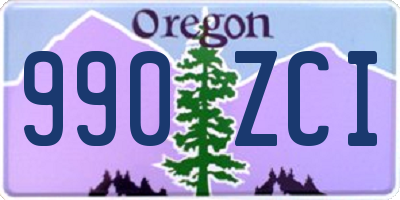 OR license plate 990ZCI