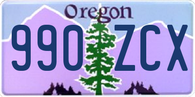 OR license plate 990ZCX