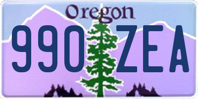OR license plate 990ZEA