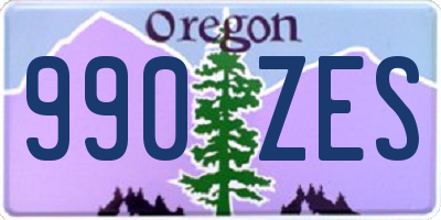 OR license plate 990ZES