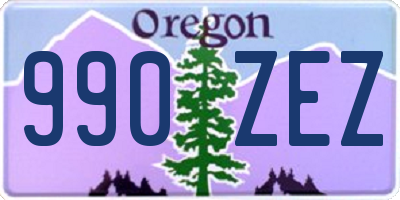 OR license plate 990ZEZ