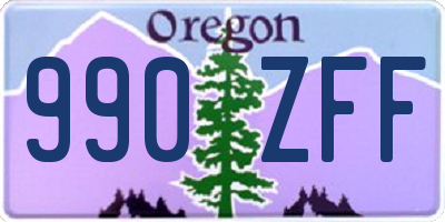 OR license plate 990ZFF