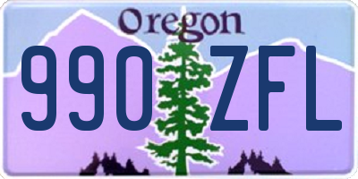 OR license plate 990ZFL