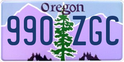 OR license plate 990ZGC