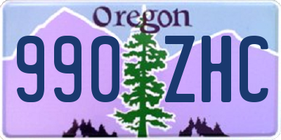 OR license plate 990ZHC