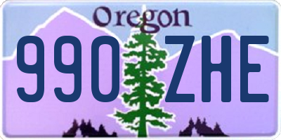 OR license plate 990ZHE