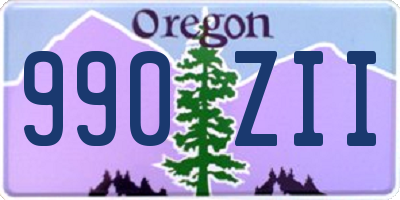 OR license plate 990ZII