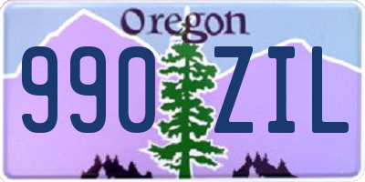 OR license plate 990ZIL