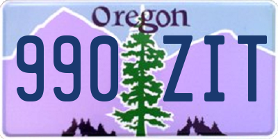 OR license plate 990ZIT