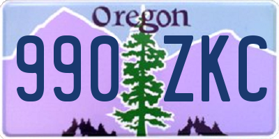 OR license plate 990ZKC