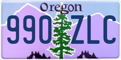 OR license plate 990ZLC